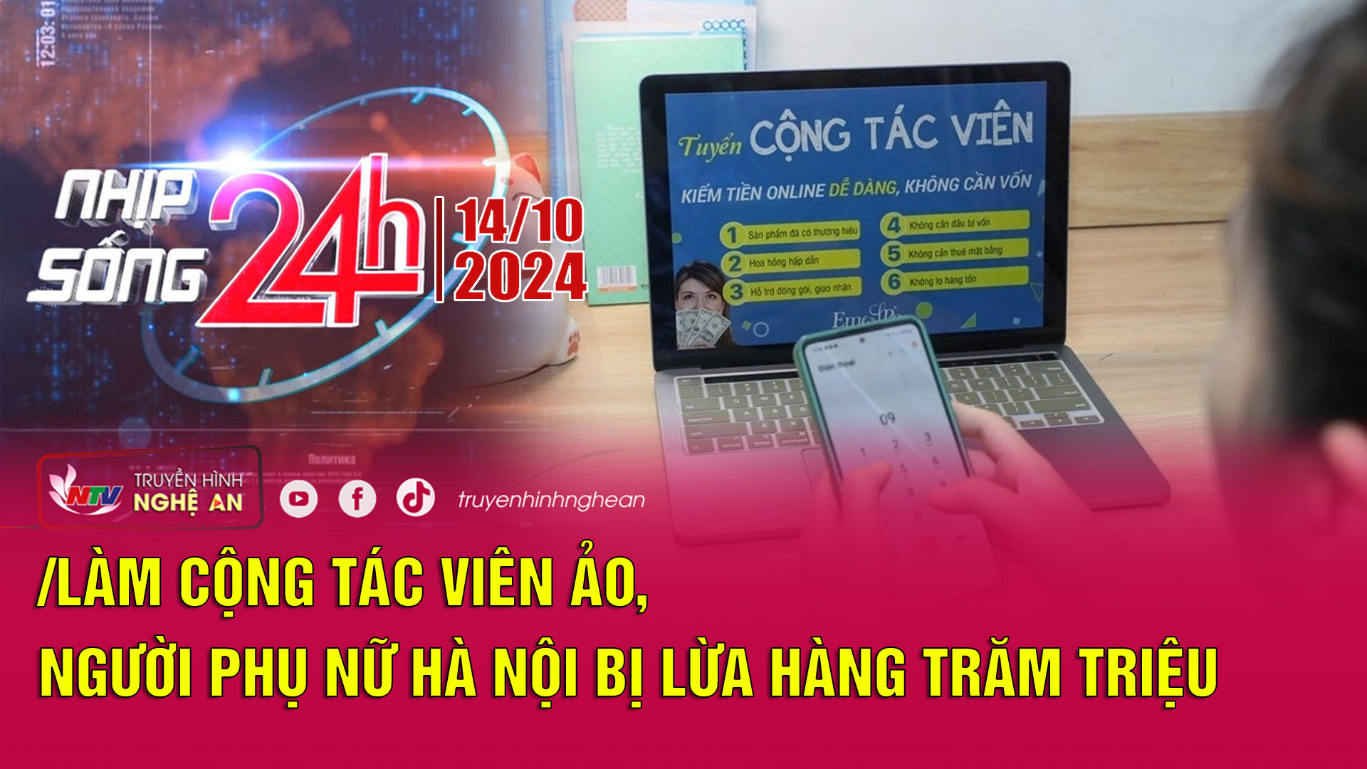 Bản tin Nhịp sống 24h - 14/10/2024