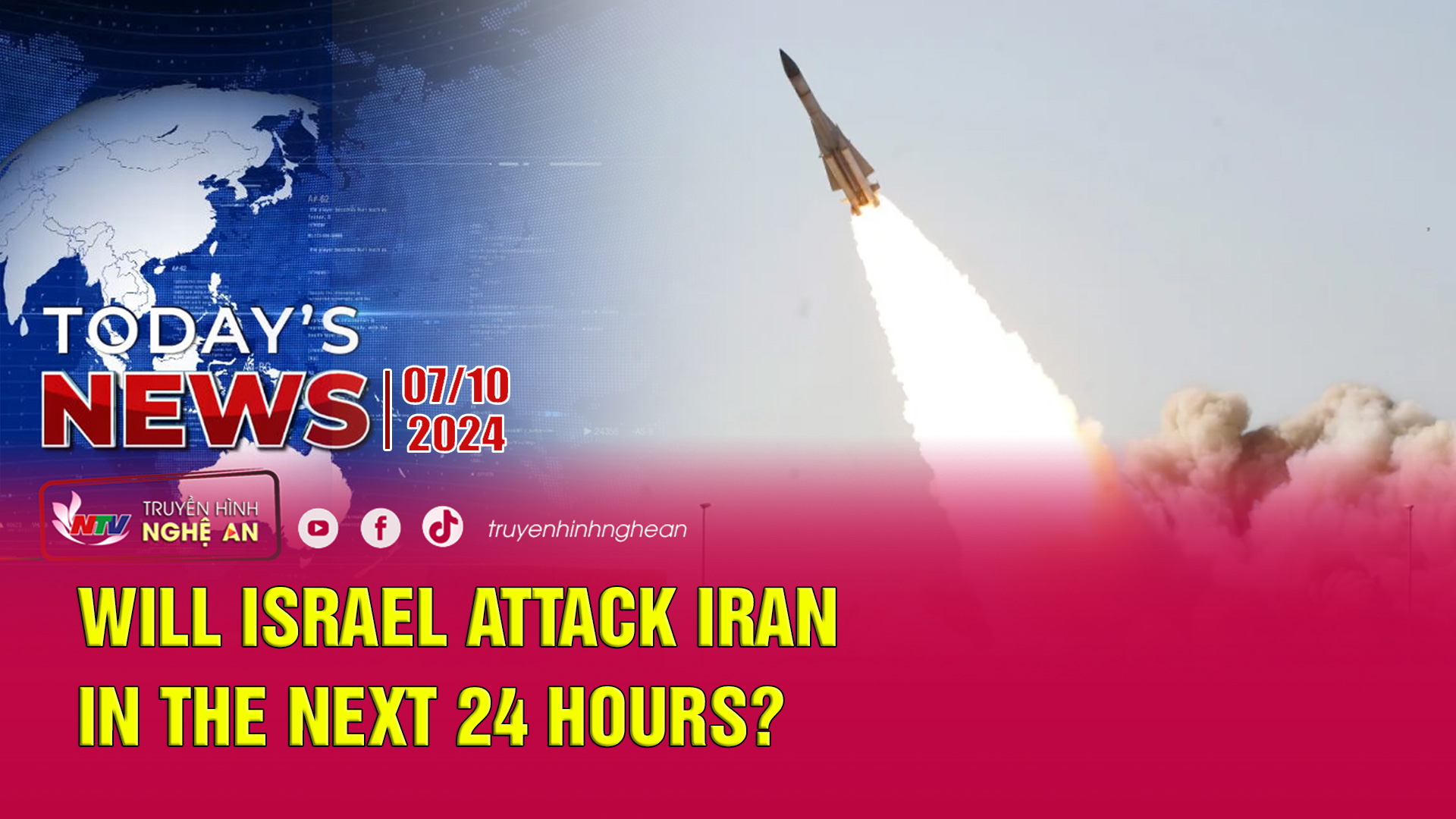 Today's News - 07/10/2024:  Will Israel attack Iran in the next 24 hours?