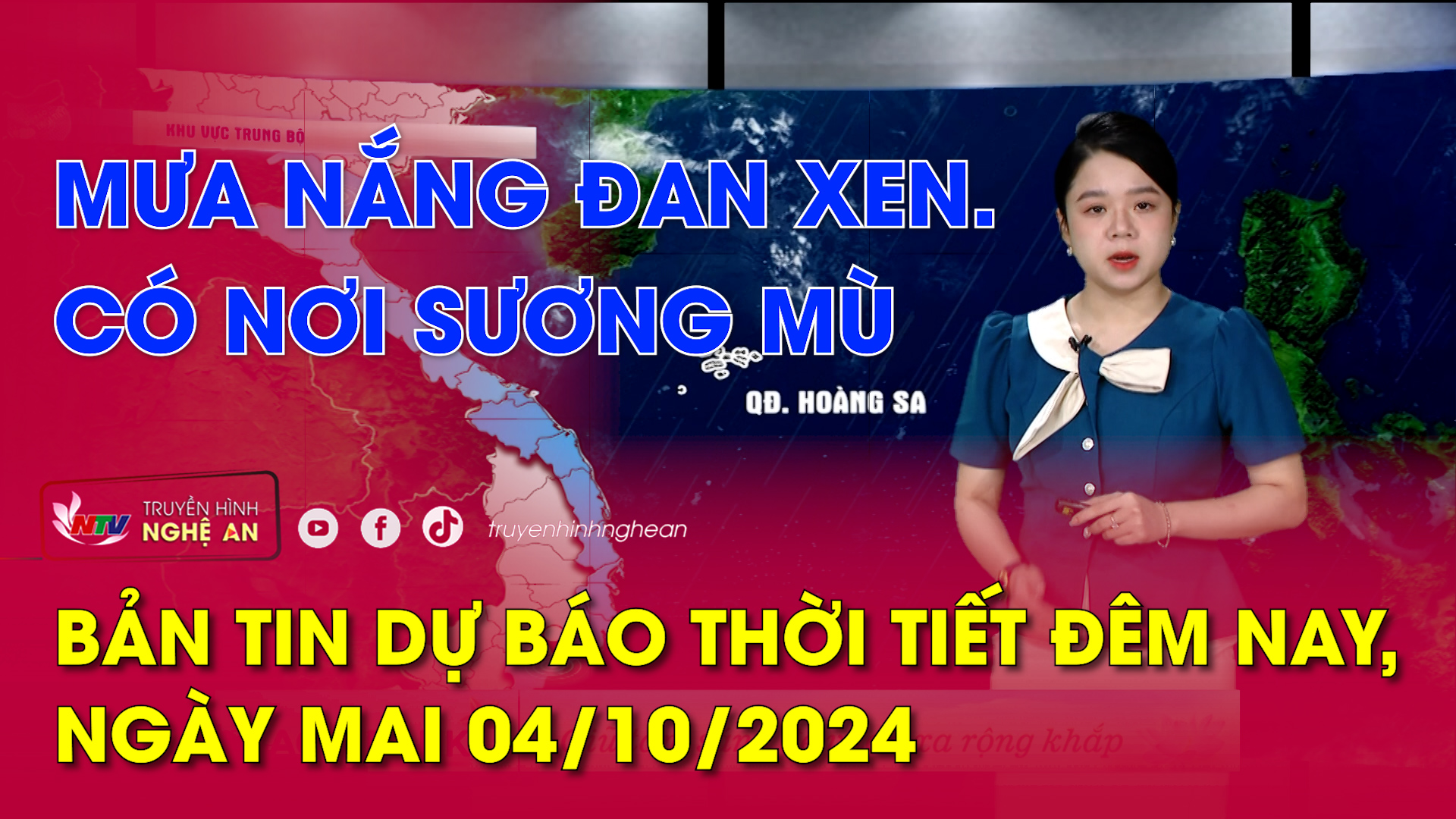 Dự báo thời tiết đêm nay, ngày mai 04/10/2024: Mưa nắng đan xen. Có nơi sương mù