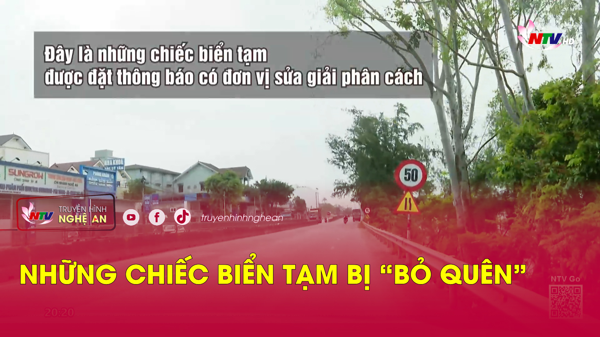 Những chiếc biển tạm bị “bỏ quên”