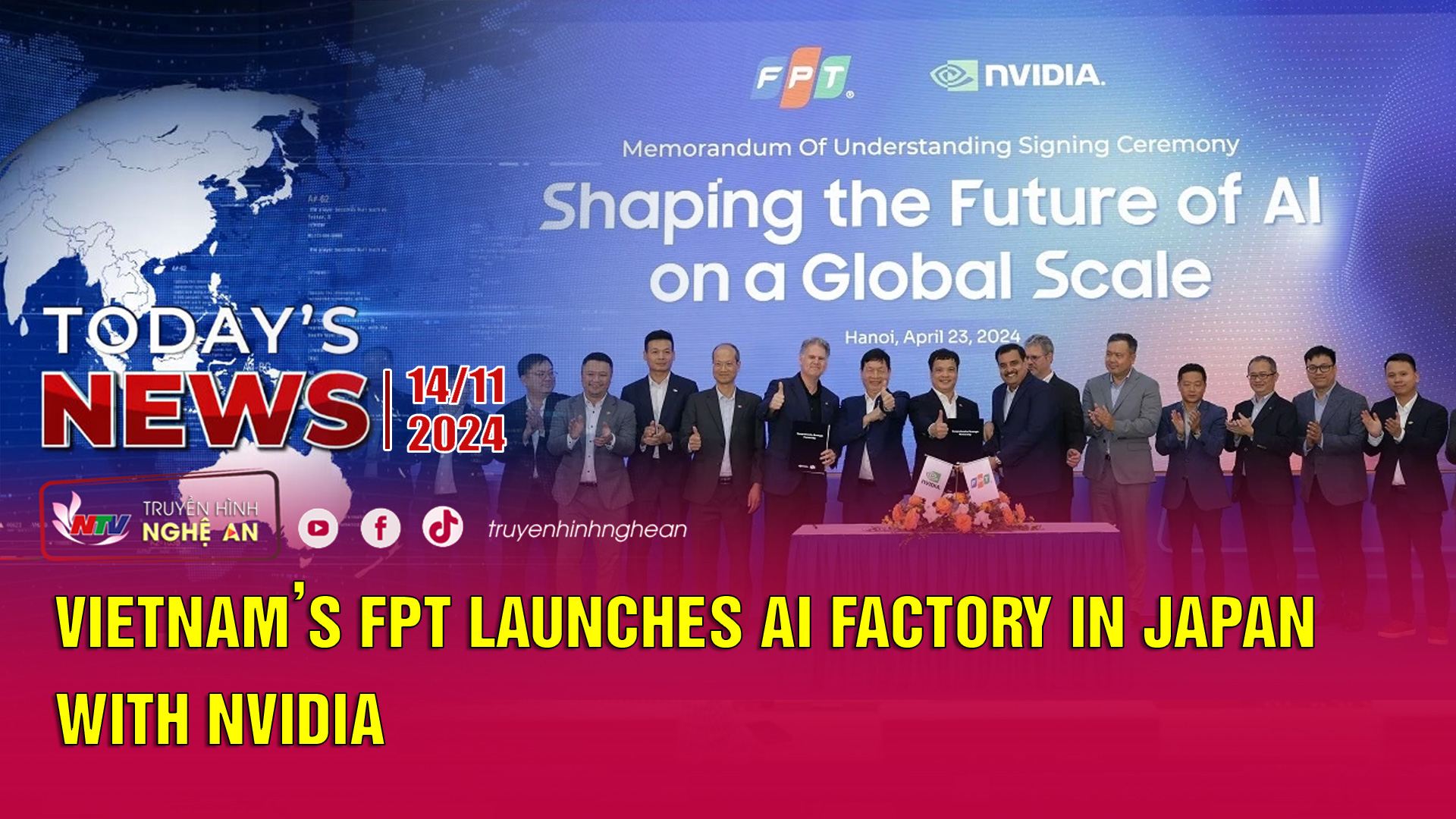 Today's News 14/11/2024: Vietnam’s FPT launches AI factory in Japan with Nvidia