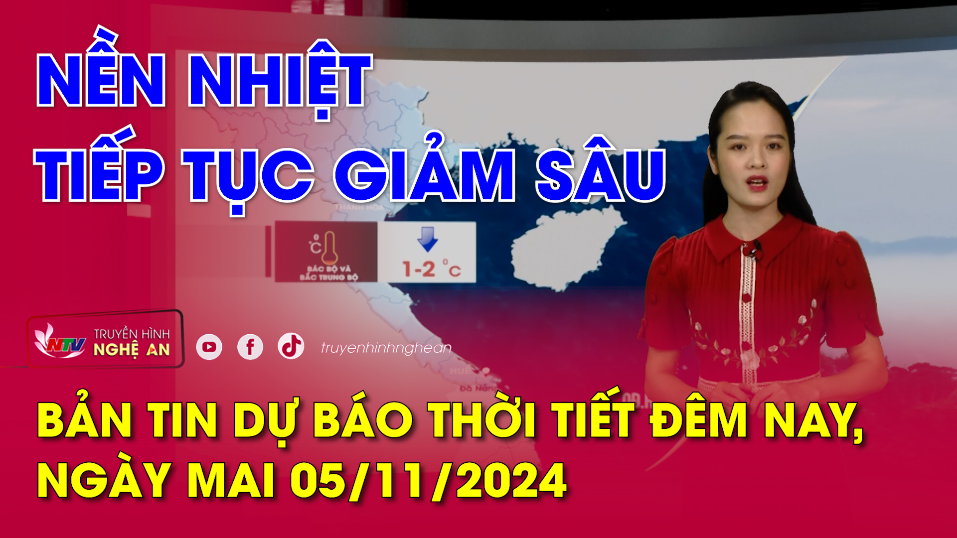 Bản tin Dự báo thời tiết đêm nay, ngày mai 05/11/2024: Nền nhiệt tiếp tục giảm sâu