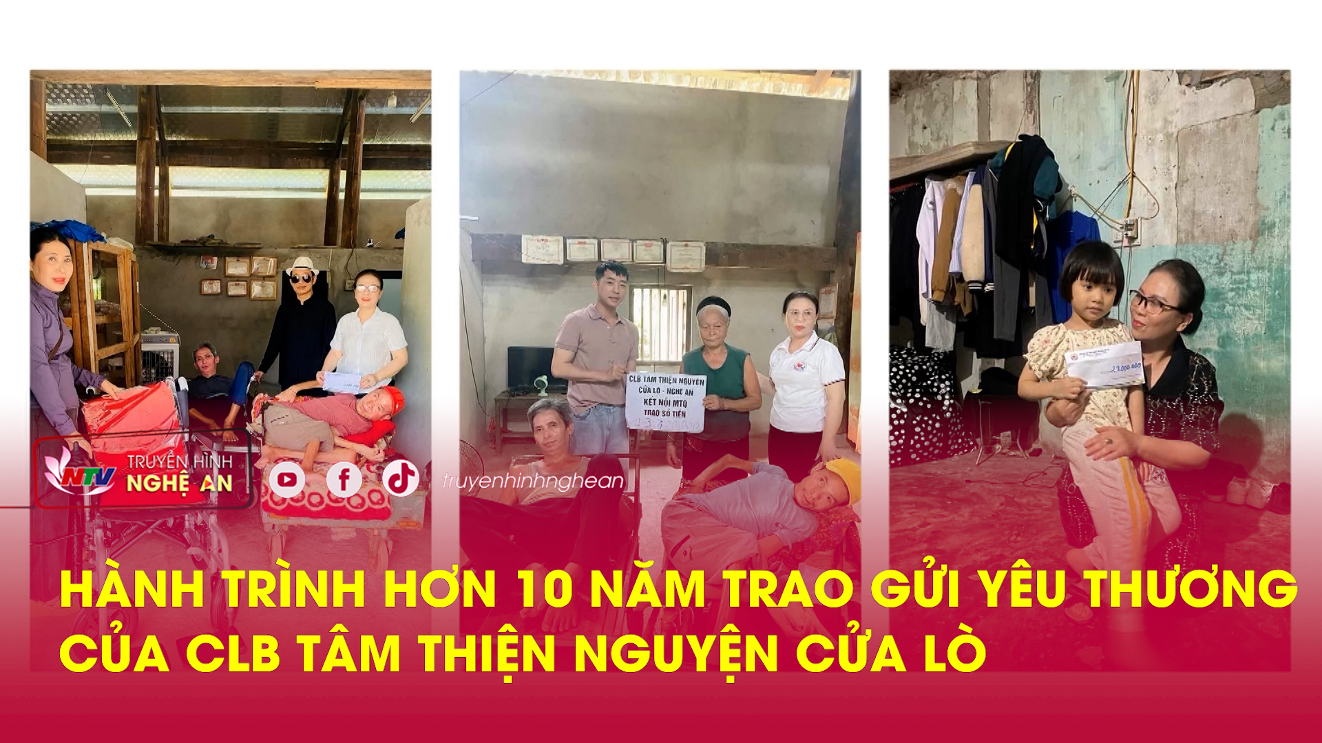 Hành trình hơn 10 năm trao gửi yêu thương của CLB Tâm thiện nguyện Cửa Lò