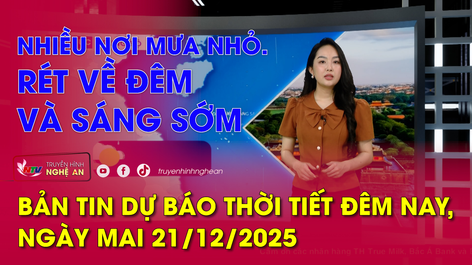 Dự báo thời tiết đêm nay, ngày mai 21/12/2025: Nhiều nơi mưa nhỏ. Rét về đêm và sáng sớm