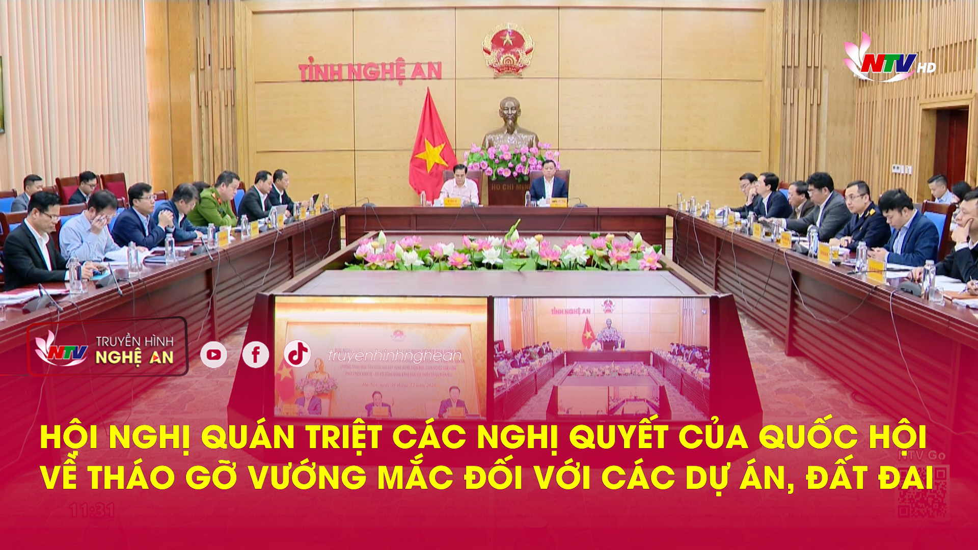 Hội nghị quán triệt các Nghị quyết của Quốc hội về tháo gỡ vướng mắc đối với các dự án, đất đai