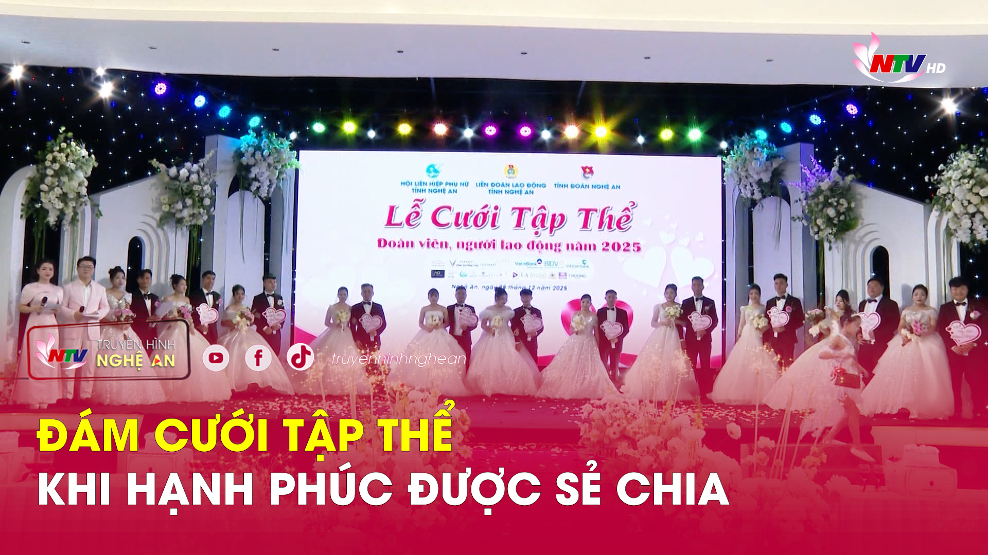 Đám cưới tập thể - Khi hạnh phúc được sẻ chia