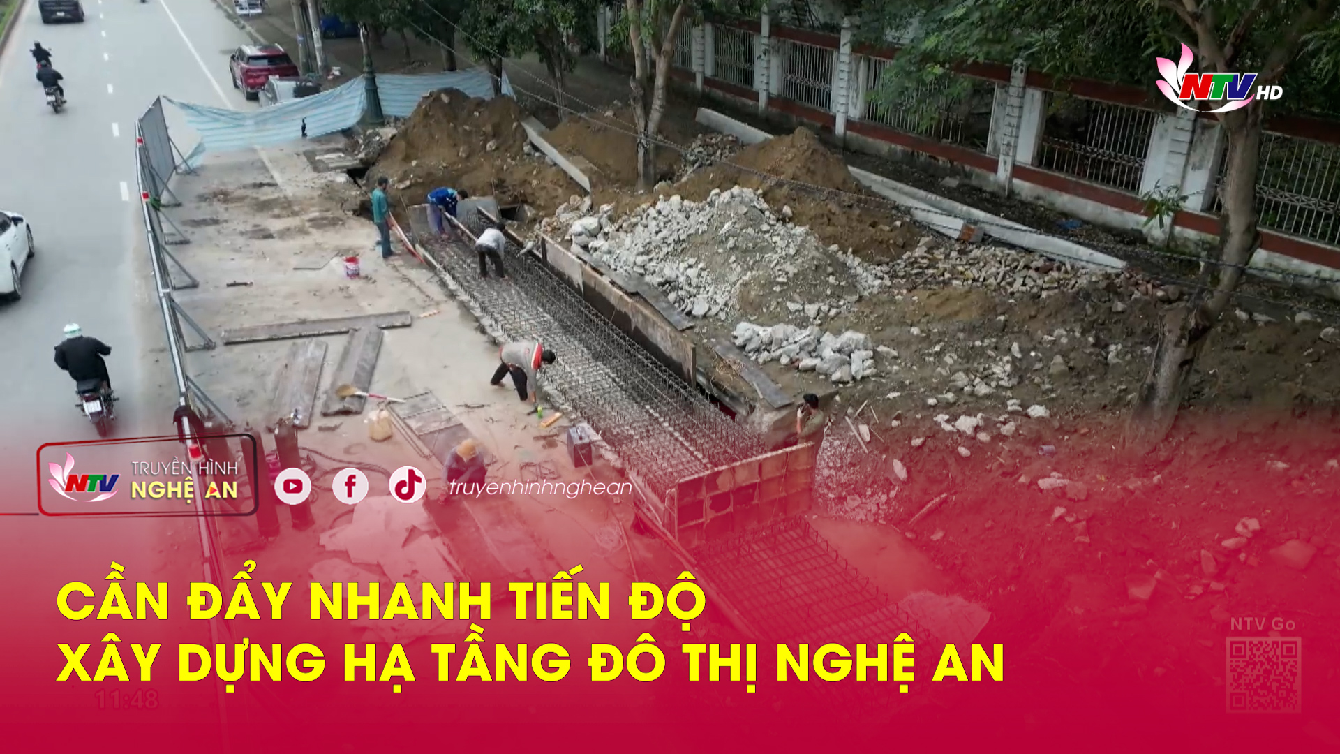 Cần đẩy nhanh tiến độ xây dựng hạ tầng đô thị Nghệ An