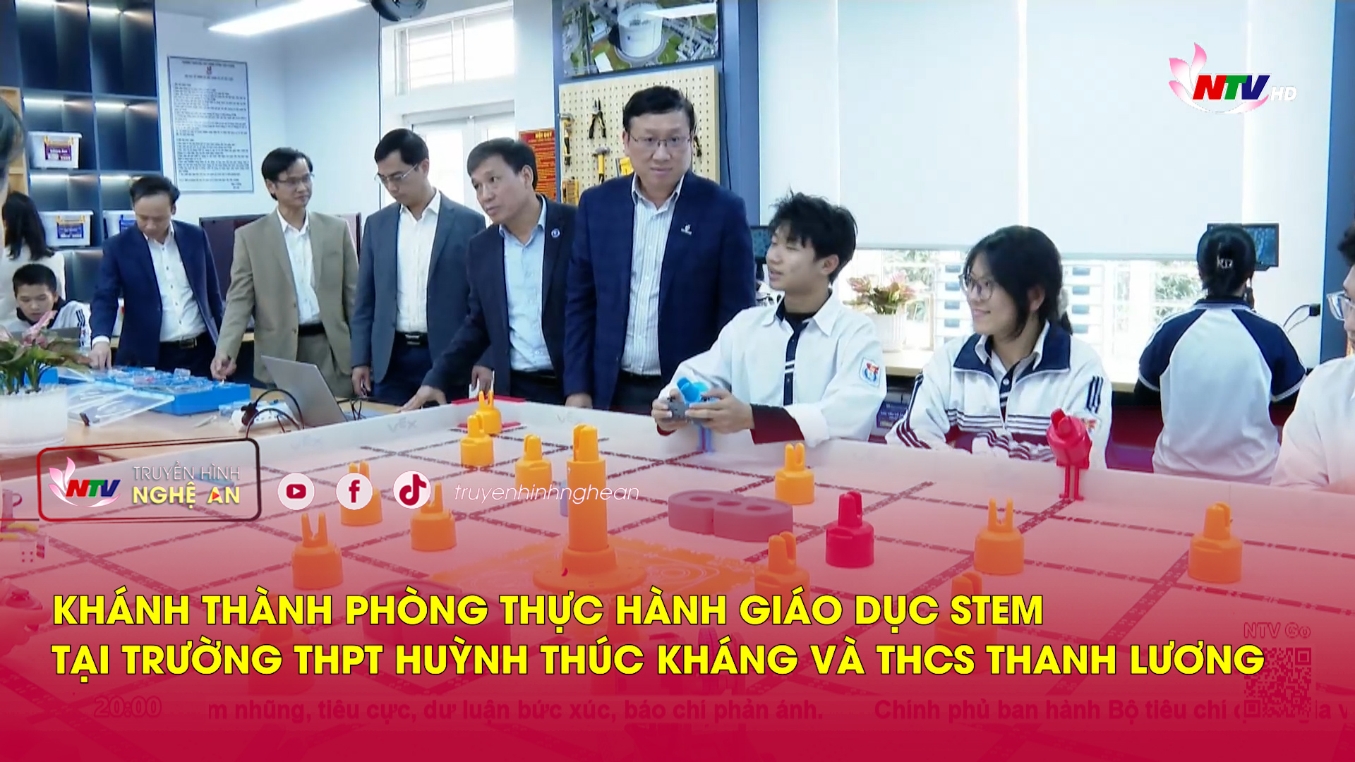 Khánh thành Phòng thực hành Giáo dục STEM tại Trường THPT Huỳnh Thúc Kháng và THCS Thanh Lương