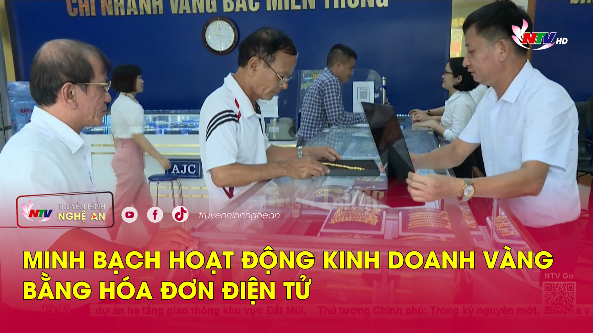 Minh bạch hoạt động kinh doanh vàng bằng hóa đơn điện tử