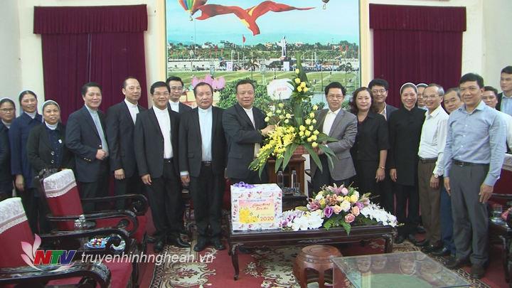 Tòa Giám mục Giáo phận Vinh chúc Tết Đảng bộ, Chính quyền tỉnh Nghệ An