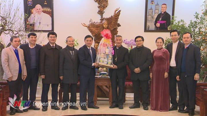 Bí thư Tỉnh ủy, Chủ tịch UBND tỉnh Thái Thanh Quý chúc Tết các tổ chức tôn giáo