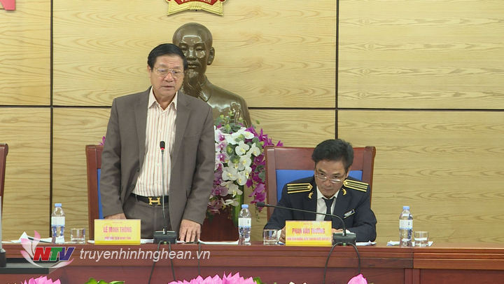 4. Đồng chí Lê Minh Thôing PCT UBND tỉnh phát biểu tại hội nghị triển khai kiểm toán năm 2019