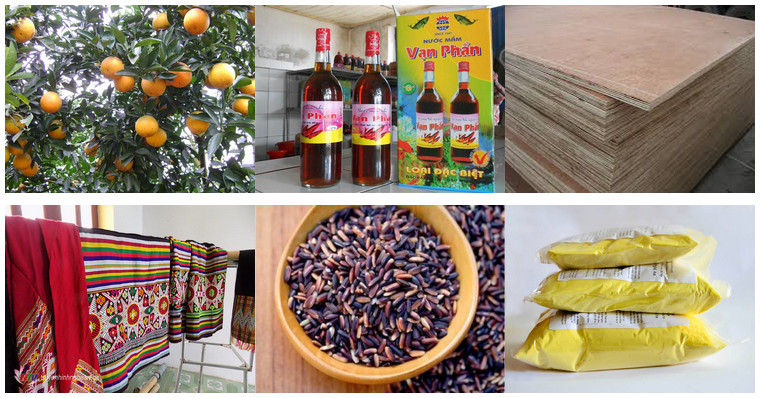 Một số sản phẩm nông sản tiêu biểu của tỉnh Nghệ An.