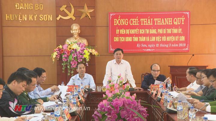 Chủ tịch UBND tỉnh Thái Thanh Quý: Phát triển dược liệu và lâm nghiệp ngoài gỗ là hướng đi của Kỳ Sơn