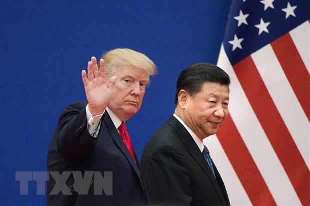Tổng thống Mỹ Donald Trump (trái) và Chủ tịch Trung Quốc Tập Cận Bình (phải) tại cuộc gặp ở Bắc Kinh, Trung Quốc ngày 9/11/2017. (Nguồn: AFP/TTXVN)