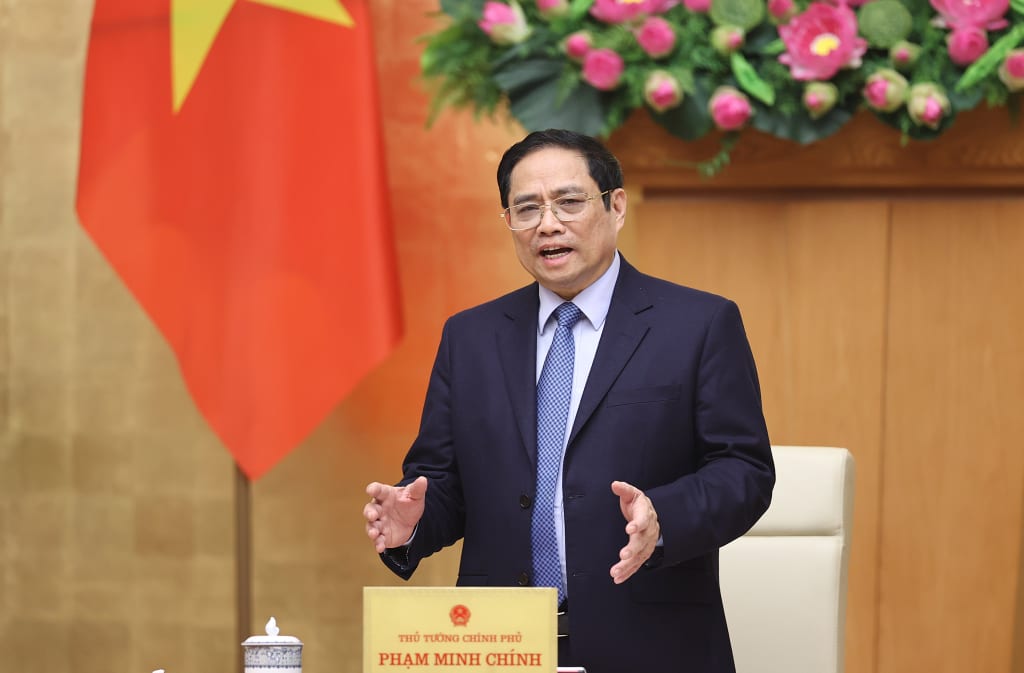 Thủ tướng Phạm Minh Chính phát biểu khai mạc.  