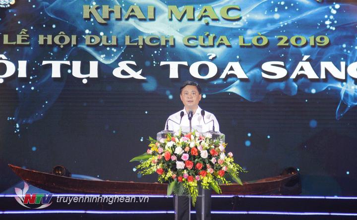 ​  Chủ tịch UBND tỉnh Thái Thanh Quý phát biểu khai mạc lễ hội.  ​