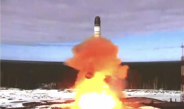 Nga tuyên bố thử nghiệm thành công tên lửa đạn đạo xuyên lục địa mới. (Ảnh: Bộ Quốc phòng Nga)