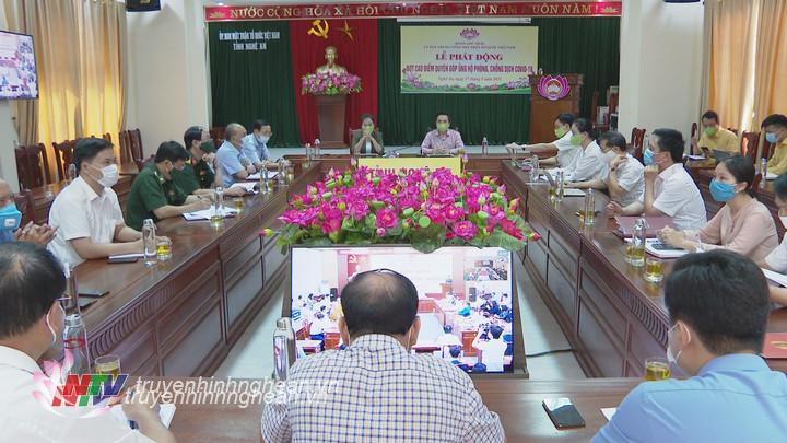 Ủy ban MTTQ tỉnh Nghệ An kêu gọi toàn dân đoàn kết, ra sức phòng chống dịch Covid-19