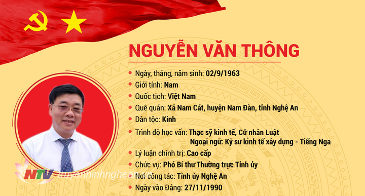 [Infographic] Tiểu sử Đại biểu HĐND tỉnh khóa XVIII Nguyễn Văn Thông