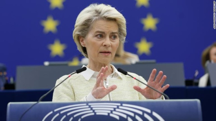 Chủ tịch Ủy ban châu Âu Ursula von der Leyen. (Ảnh: CNN)