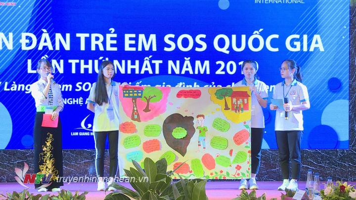 Nhiều thông điệp về quyền trẻ em được đưa ra tại Diễn đàn trẻ em SOS Quốc gia lần thứ nhất