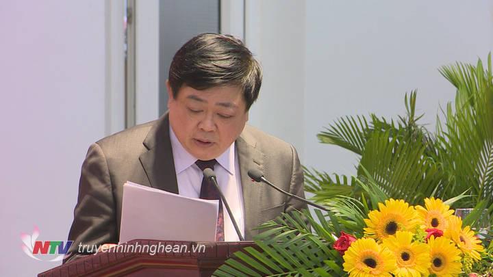 Tổng Giám đốc Đài TNVN Nguyễn Thế Kỷ phát biểu tại hội thảo.