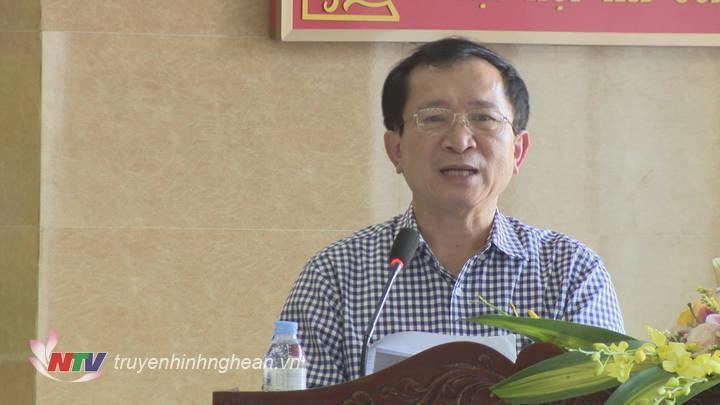 Phó Chủ tịch UBND tỉnh Đinh Viết Hồng phát biểu kết luận hội thảo.