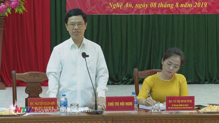 Phó Bí thư Thường trực Tỉnh ủy Nguyễn Xuân Sơn: MTTQ và các tổ chức đoàn thể cấp tỉnh cần nâng cao hiệu quả công tác phối hợp