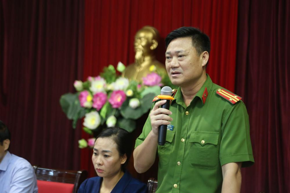Ông Trần Văn Hóa - Phó trưởng công an quận Cầu Giấy, Hà Nội.