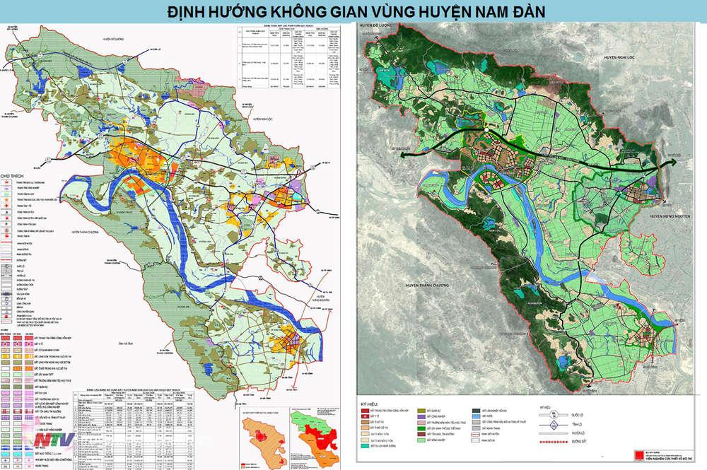 Quy hoạch xây dựng vùng huyện Nam Đàn tính đến năm 2035.