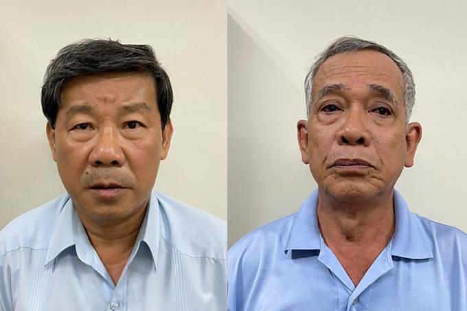 Bị can Trần Thanh Liêm (trái) và Phạm Văn Cành. Ảnh: Bộ Công an.