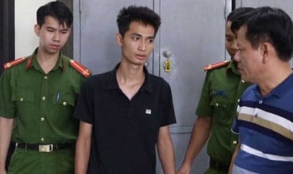 Đối tượng Giang bị bắt giữ khi đang lẩn trốn tại Hà Nội.