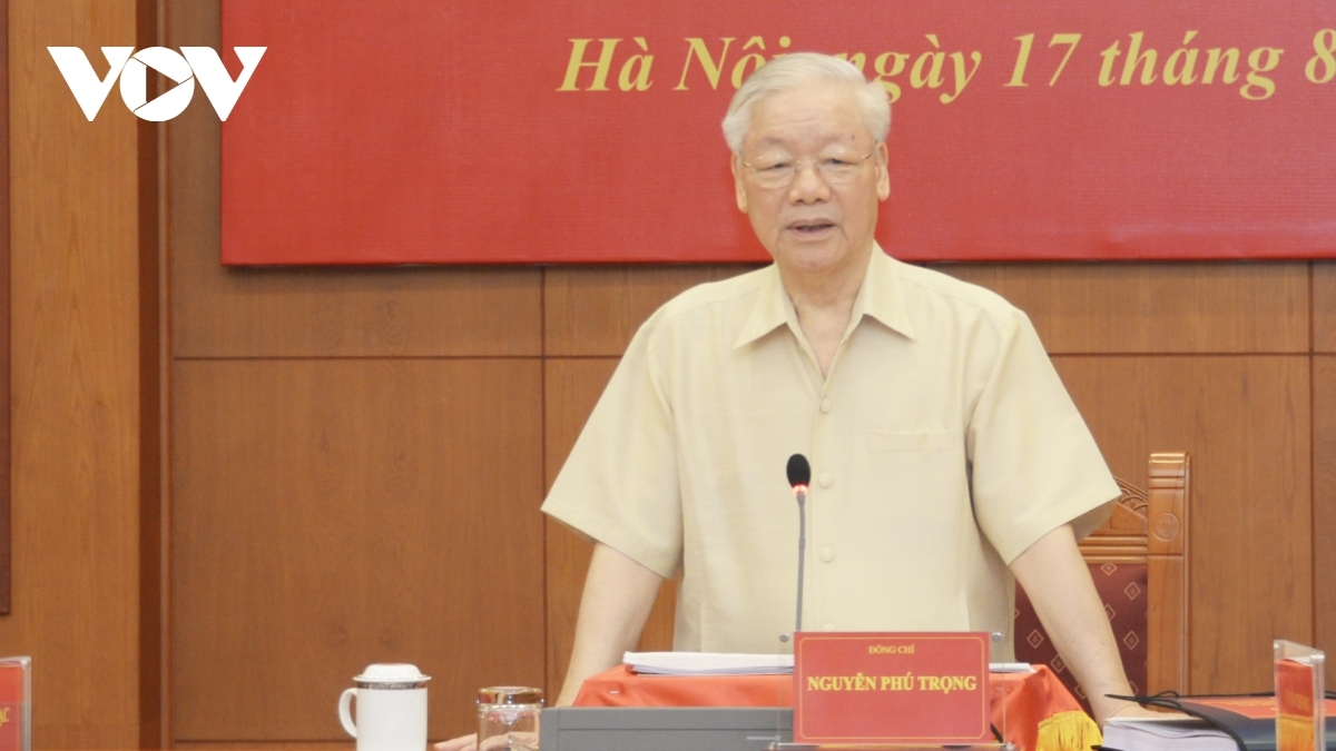 Tổng Bí thư Nguyễn Phú Trọng phát biểu tại phiên họp 22