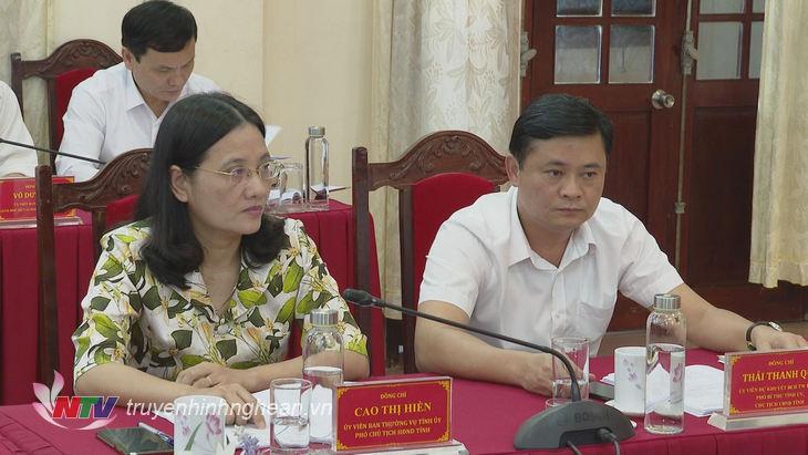 Chủ tịch UBND tỉnh Thái Thanh Quý tham dự hội nghị.