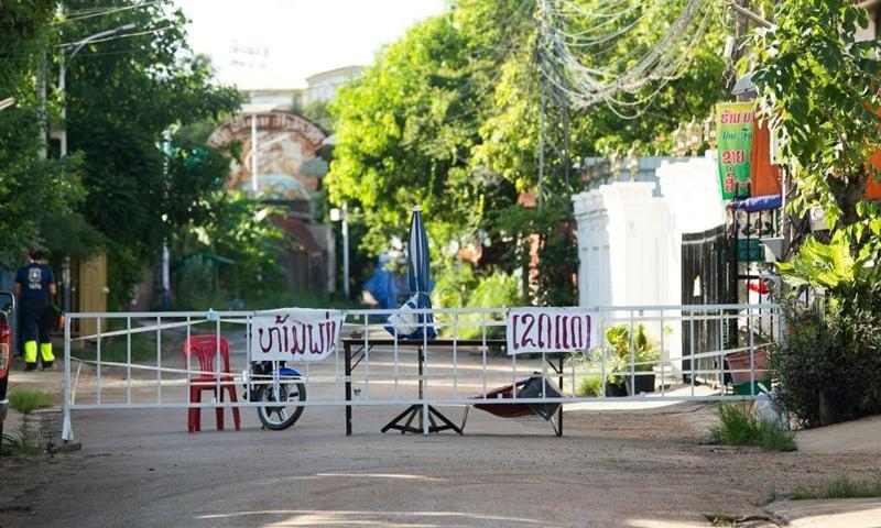 Thủ đô Vientiane thực hiện giãn cách giữa các bản với nhau