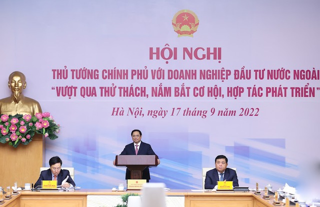 Thủ tướng nêu rõ, Việt Nam nhất quán và khẳng định quan điểm coi khu vực kinh tế có vốn đầu tư nước ngoài là bộ phận hợp thành quan trọng của nền kinh tế Việt Nam.
