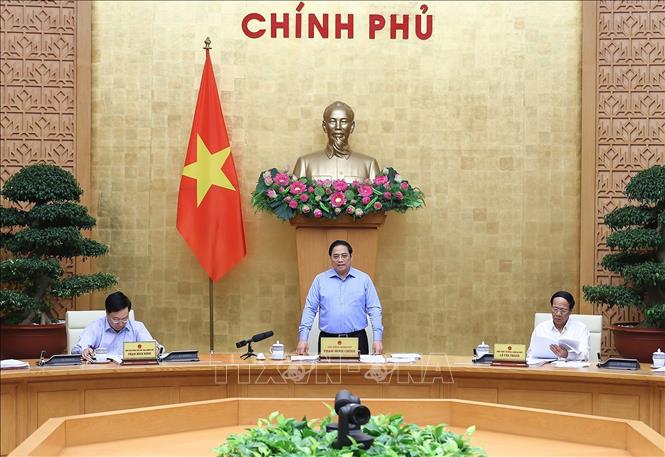 Thủ tướng Phạm Minh Chính chủ trì phiên họp. 