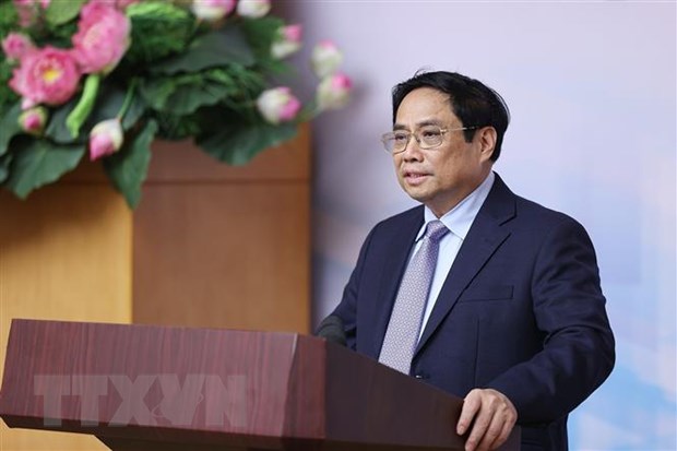 Thủ tướng Phạm Minh Chính chủ trì hội nghị. 