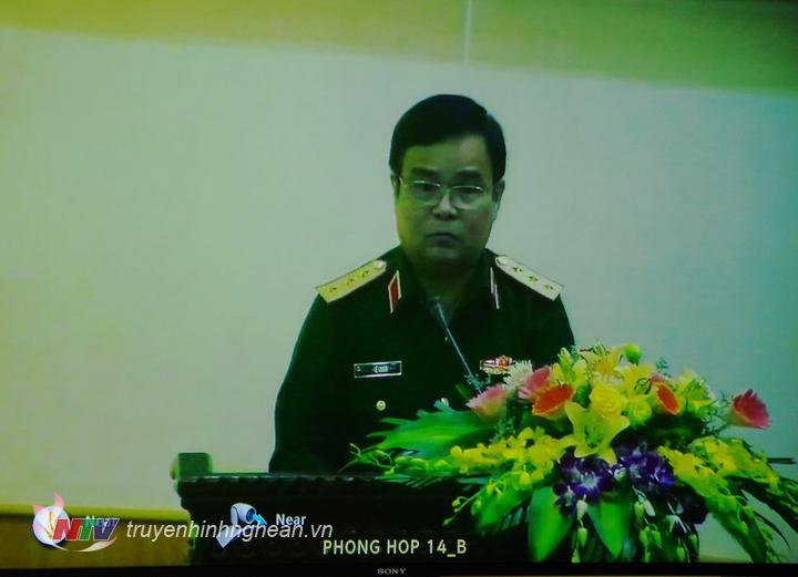 Đồng chí Thượng tướng Lê Chiêm – kết luận Hội nghị.