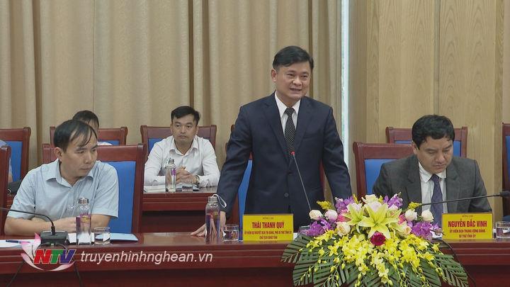Chủ tịch UBND tỉnh Thái Thanh Quý phát biểu tại Lễ 