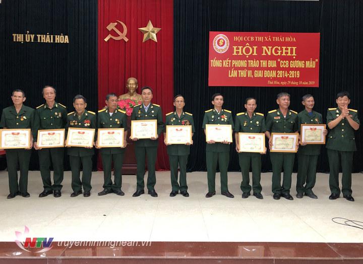 Hội CCB Thái Hòa tổng kết phong trào thi đua “Cựu chiến binh gương mẫu” 