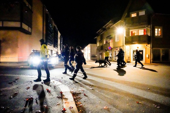 Cảnh sát Na Uy đang điều tra vụ tấn công. Ảnh: Reuters.