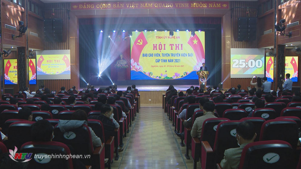 Khai mạc hội thi báo cáo viên, tuyên truyền viên giỏi tỉnh Nghệ An năm 2021