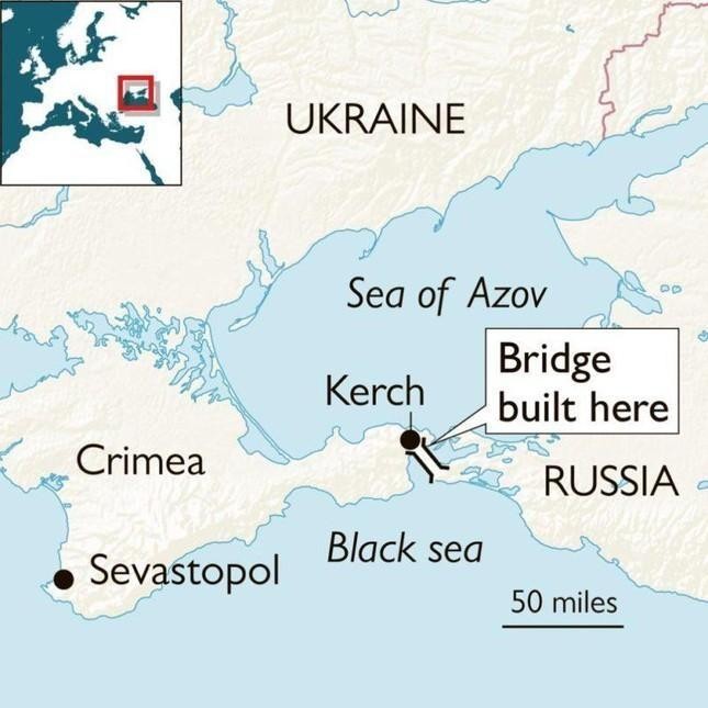 Vị trí cầu Crimea.
