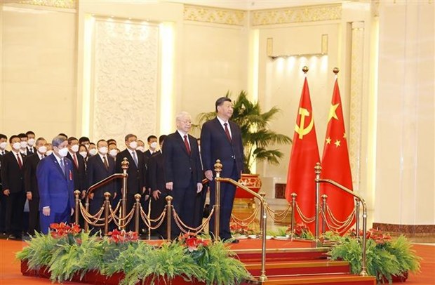  Chuyến thăm chính thức Trung Quốc của Tổng Bí thư Nguyễn Phú Trọng đã ghi thêm một dấu mốc quan trọng, đưa quan hệ hai nước vào giai đoạn phát triển mới.