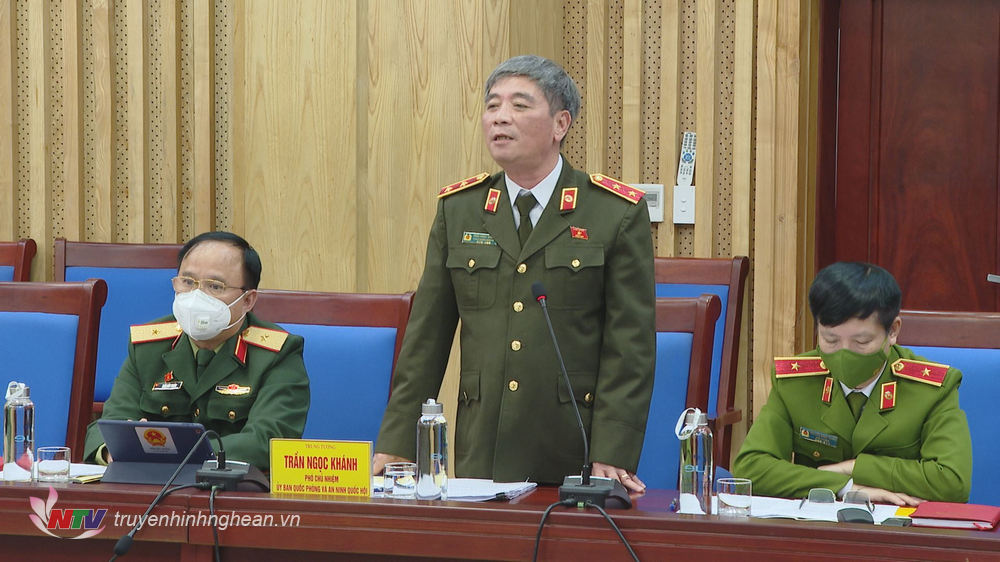 Đoàn khảo sát Uỷ ban Quốc phòng và An ninh Quốc hội làm việc tại Nghệ An