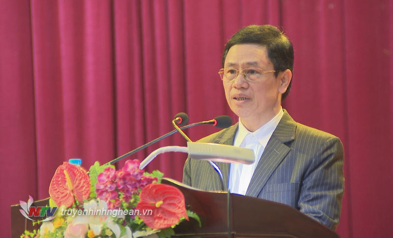 Đồng chí Nguyễn Xuân Sơn - Phó Bí thư Thường trực Tỉnh ủy, Chủ tịch HĐND tỉnh báo cáo