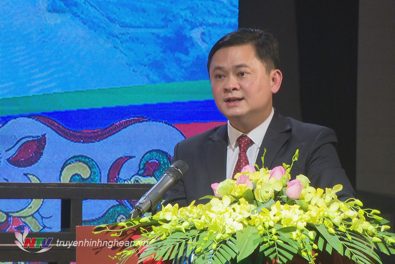 Chủ tịch UBND tỉnh Thái Thanh Quý phát biểu tại buổi gặp mặt.