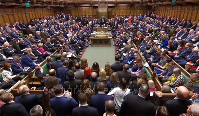 Toàn cảnh phiên họp bỏ phiếu của Hạ viện Anh về thỏa thuận Brexit đạt được giữa Chính phủ và Liên minh châu Âu (EU), tại London ngày 15/1/2019.